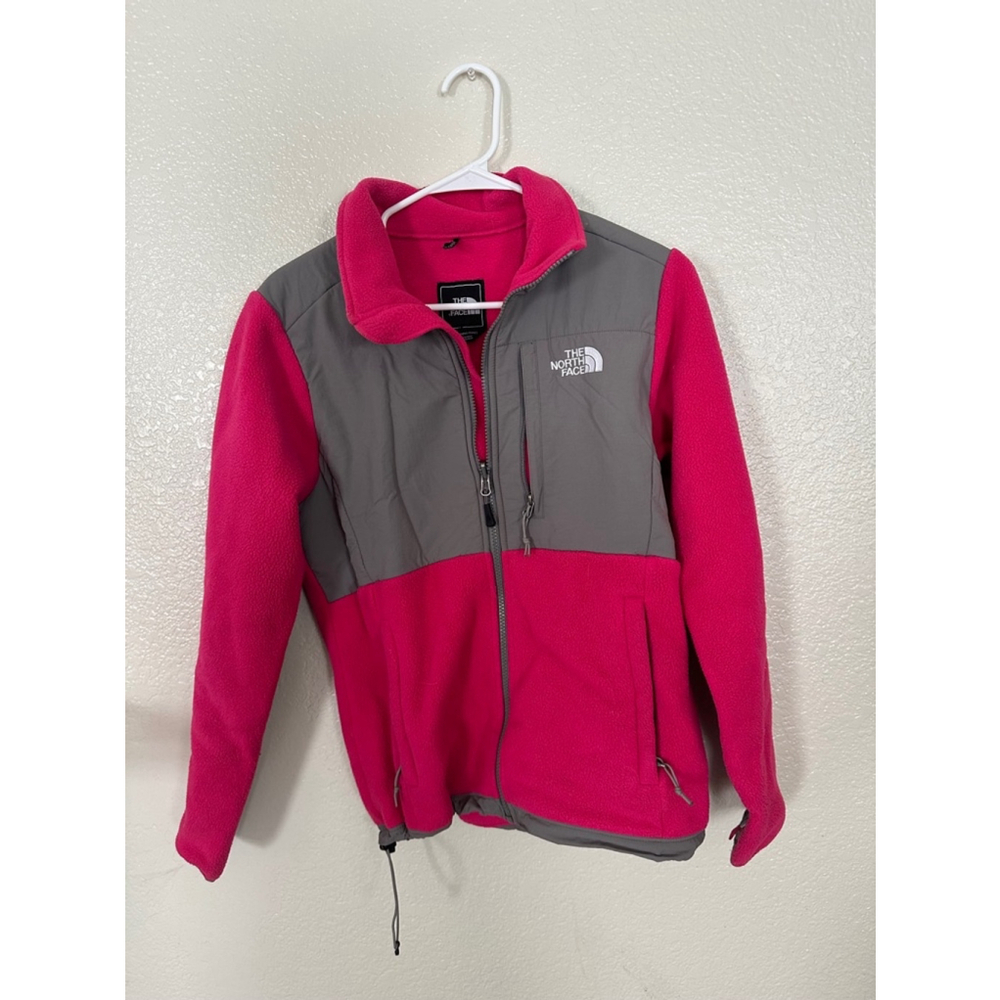 Women's The North Face Fleece Jacket - Pink & Gray - Size S/P